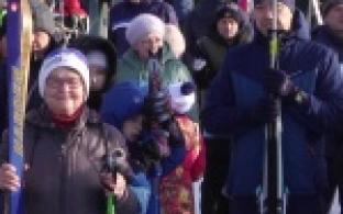 Несколько тысяч горожан присоединились ко Всероссийской массовой гонке «Лыжня России»