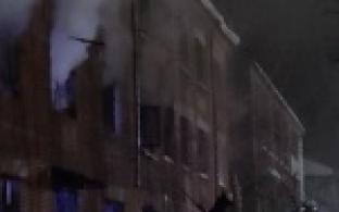 Накануне вечером огонь вспыхнул в доме на улице Комсомольской