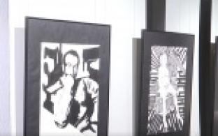 Написать образ человека или животного, используя лишь два цвета