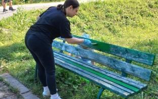 Студенты-волонтёры помогли благоустроить природный парк «Оленьи ручьи»