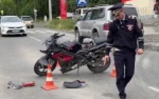 16-летний мотоциклист попал в серьёзное ДТП