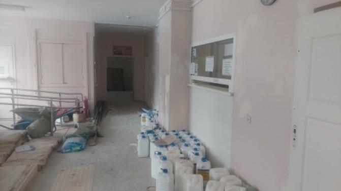 В первоуральской поликлинике на Динасе продолжается масштабный капитальный ремонт