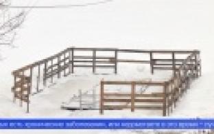 Купель в форме храма обустраивают в посёлке Новоуткинск