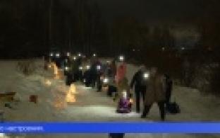 В Первоуральске провели фестиваль снежных фонарей