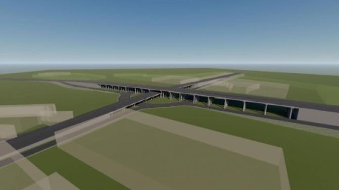 Первая трёхуровневая развязка на региональных дорогах Свердловской области проектируется на ЕКАД