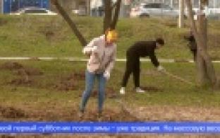 Большой коллектив большого завода наводит чистоту