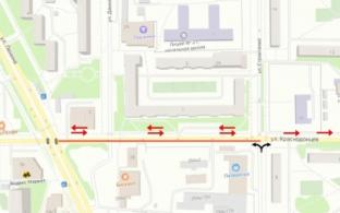 С 15 по 26 мая будет перекрыто движение на участке дороги на улице Малышева