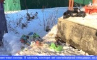 Мусорный пейзаж стал постоянной частью улицы Уральская