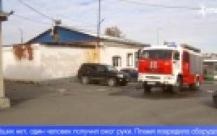 В одном из автосервисов в Первоуральске произошёл пожар