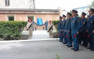 Сегодня установили мемориальную доску на здании Пожарной части
