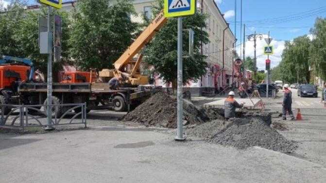 Сотрудники СТК приступили к ремонту сетей на улице Герцена