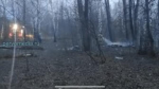 Произошло возгорание в роще в районе мечети в Первоуральске