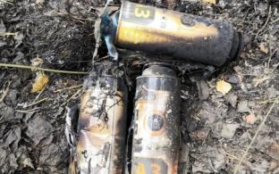 В очагах возгорания под Первоуральском найдены газовые баллончики