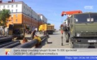 На площади Победы меняют магистральные водопроводные трубы