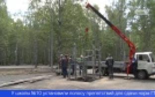 В Корабельной роще устанавливают площадки для спорта и отдыха