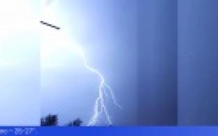 На Урале прошла первая майская гроза