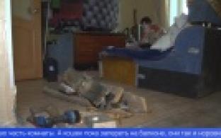 В одном из домов района Талица провалился пол в квартире