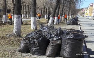 715 тонн мусора собрали в Первоуральске во время субботников