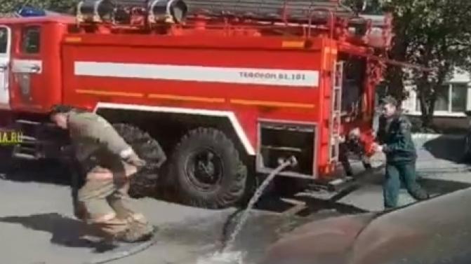 В торговом центре "Марс" сильное задымление