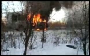 В Первоуральске во время движения загорелся пассажирский автобус