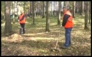 В "Парке Новой культуры" прошел субботник