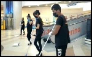 Уральские уборщики сняли танцевальный видеоролик