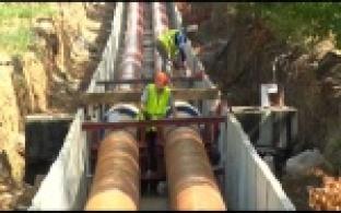 Ремонт теплосетей на Советской близится к завершению