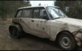 Уральцы собрали вездеход из старого автомобиля