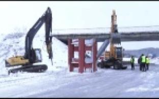 Начался ремонт путепровода на трассе