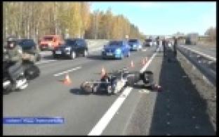 В ДТП пострадала пассажирка мотоцикла