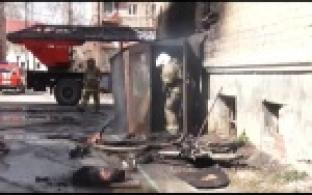 Пожар в подвале на Гагарина