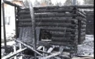 Садовый дом ночью сгорел в Первоуральске