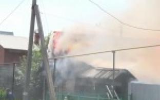 Страшный пожар в поселке Шайтанка