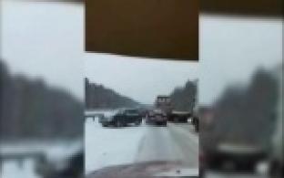 Массовое ДТП на трассе