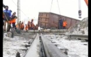 Вагоны сошли с рельсов и опрокинулись в Билимбае