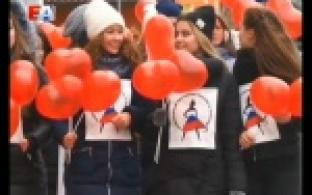 Флешмоб от участниц конкурса "Краса России"