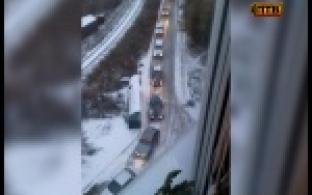 Транспортный коллапс из-за снегопада