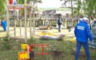 В посёлке с говорящим названием появилась ещё одна детская площадка
