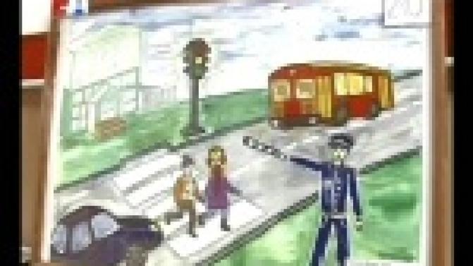 "Полиция глазами детей" - в преддверии профессионального праздника в ОМВД состоялся ежегодный конкурс рисунков.