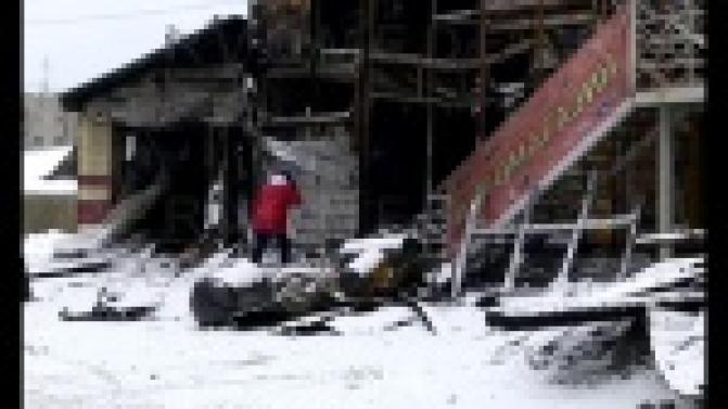 В посёлке Талица сгорел крупный автотехцентр.