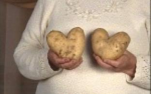 Любовь и картошка соединились в урожае одной из участниц конкурса "Во саду ли, в огороде"