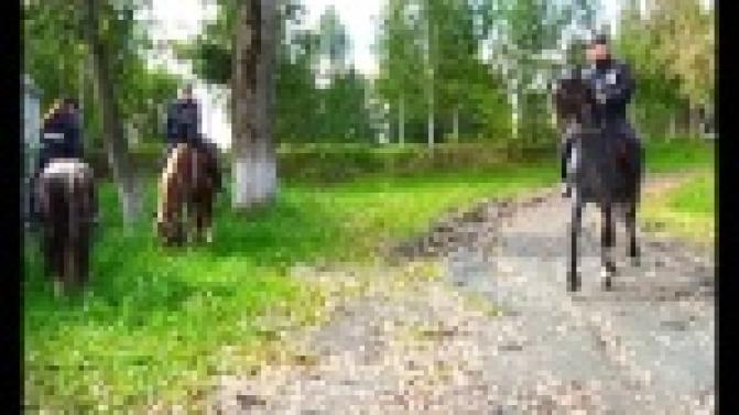 Кавалеристы в городе - порядок обеспечен