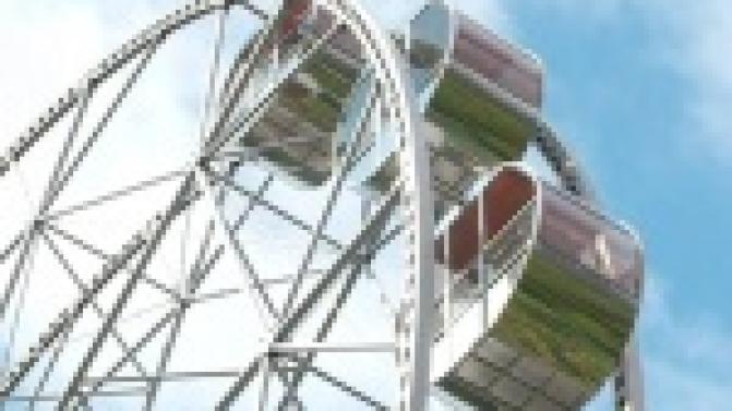 Новое колесо обозрения в первоуральском парке заработает через два дня