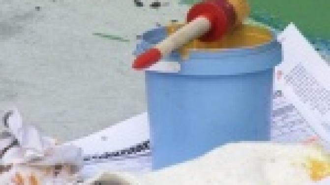 Работники водоканала осваивают искусство граффити