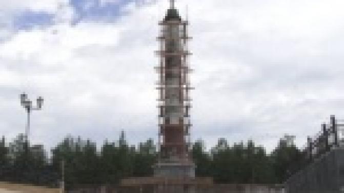 В Первоуральске началась реконструкция стелы "Европа-Азия"