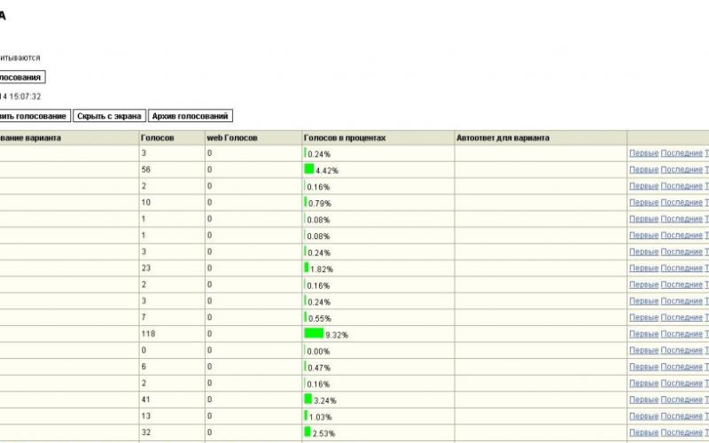 Итоги голосования по проекту «Снегурка года» на 31 декабря