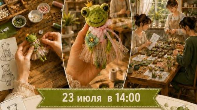 Первоуральцев приглашают на практическое занятие «Брошка-лягушка»