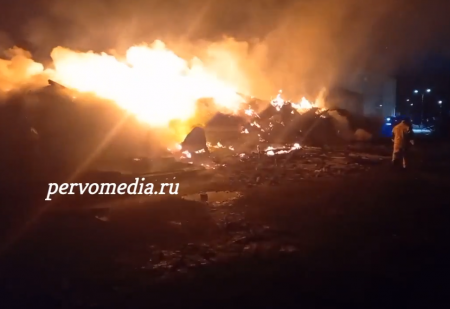 Накануне ночью в Вересовке произошёл пожар
