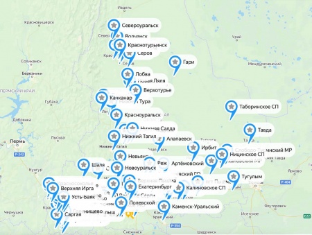 В Свердловской области впервые создана интерактивная карта шествий «Бессмертного полка»